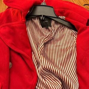 H&M Vibrant Red Pea Coat